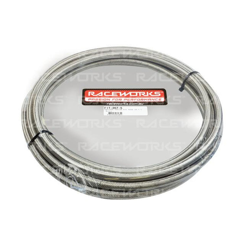 Raceworks Braided Teflon E85 Hose An-8 5 Metres