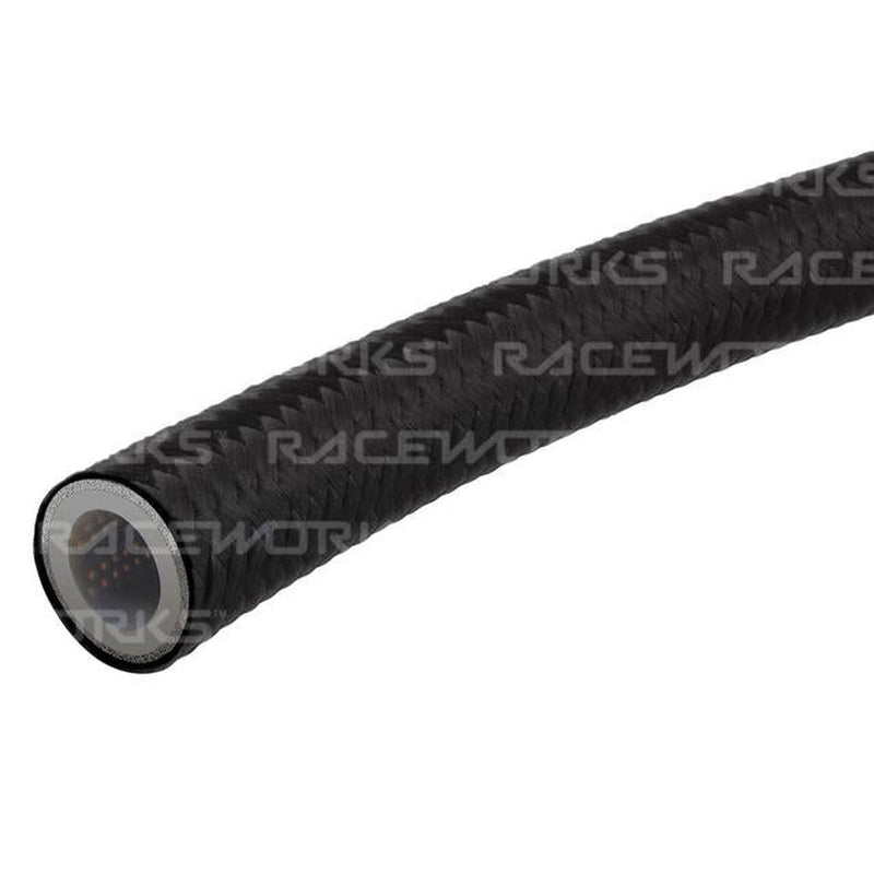 Raceworks Black Nylon Braided Teflon E85 Hose An-8 5