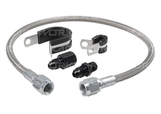 Raceworks 1/8 Npt Pressure Sensor Flexible Hose Extension