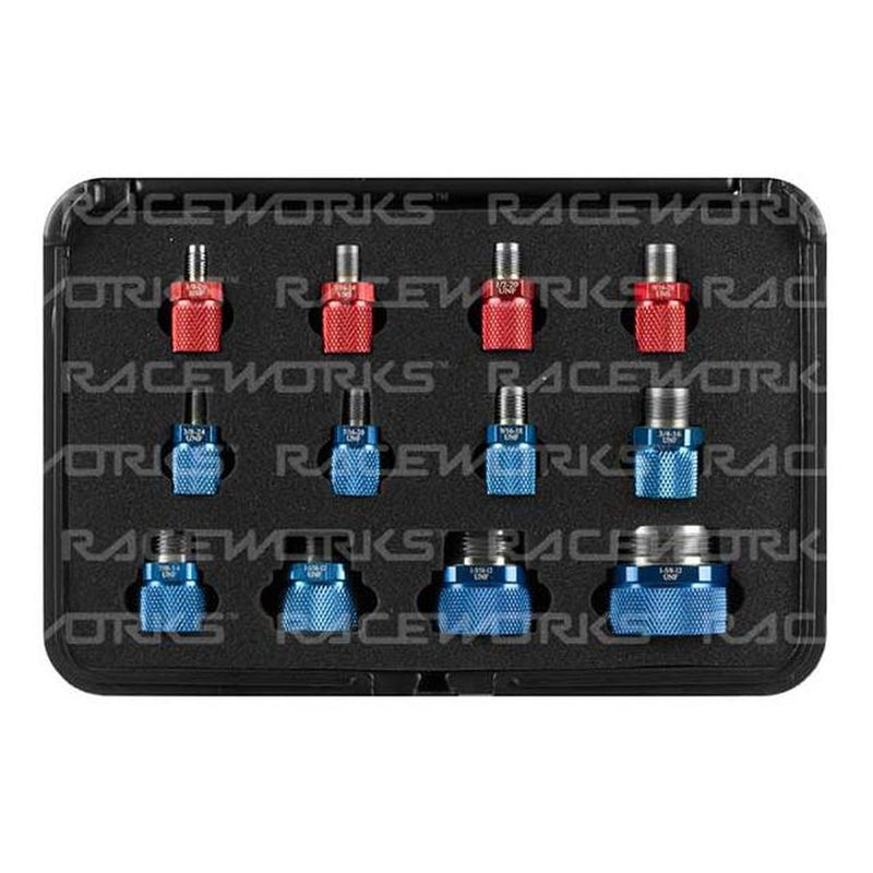 Raceworks AN/Imperial Thread Identification Kit (12Pc)