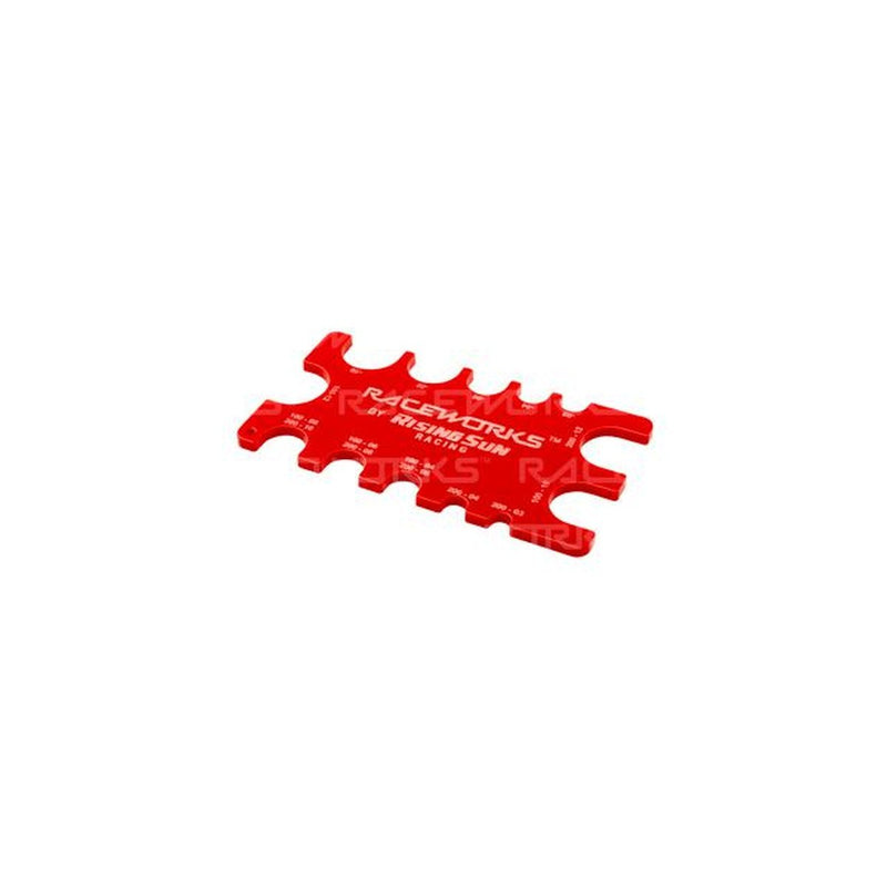 Raceworks Braided Hose Gauge Red