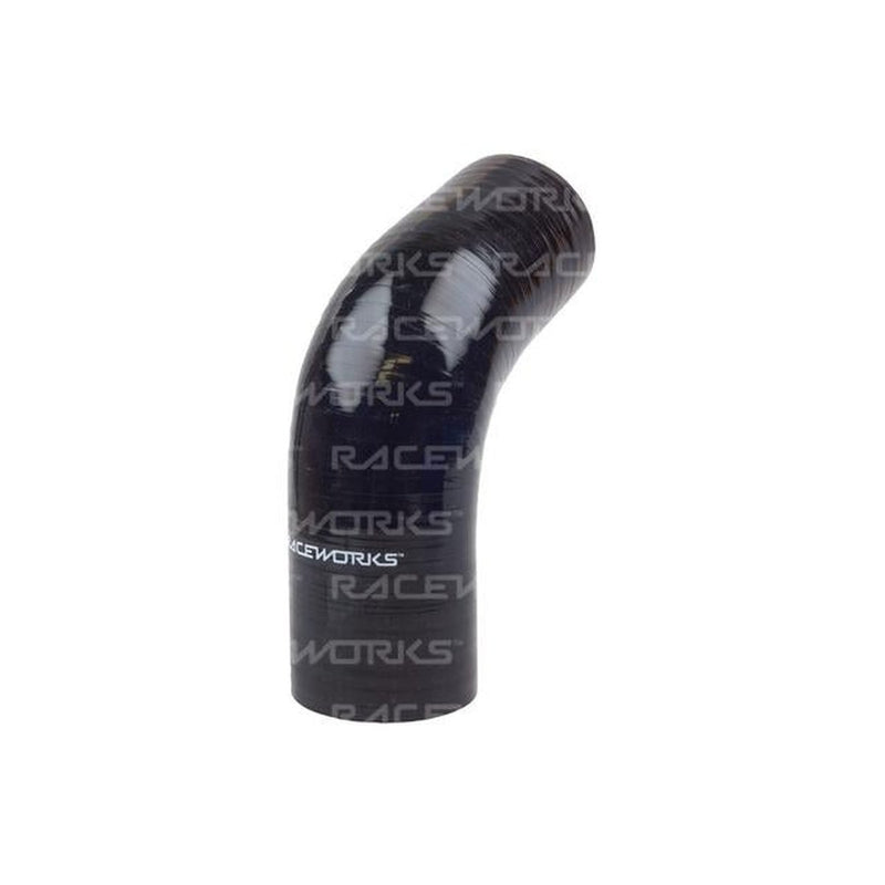 Raceworks Silicone 67 Elbow 2.25" (57mm) Black