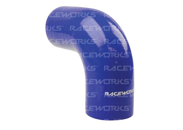 Raceworks Silicone 90 Elbow 2.75" (70mm) Blue