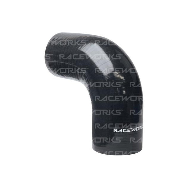 Raceworks Silicone 90 Elbow 3.25" (83mm) Black