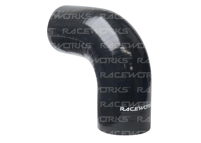 Raceworks Silicone 90 Elbow 1.25" (32mm) Black