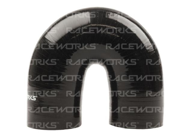 Raceworks Silicone 180 Elbow 2.5" (63mm) Black