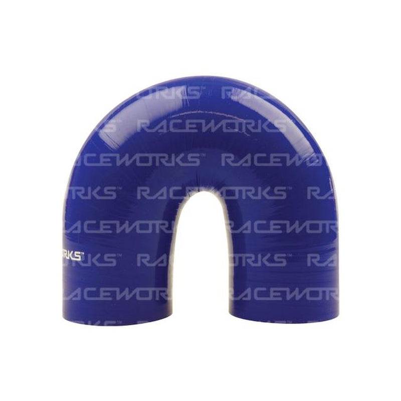 Raceworks Silicone 180 Elbow 2.75" (70mm) Blue