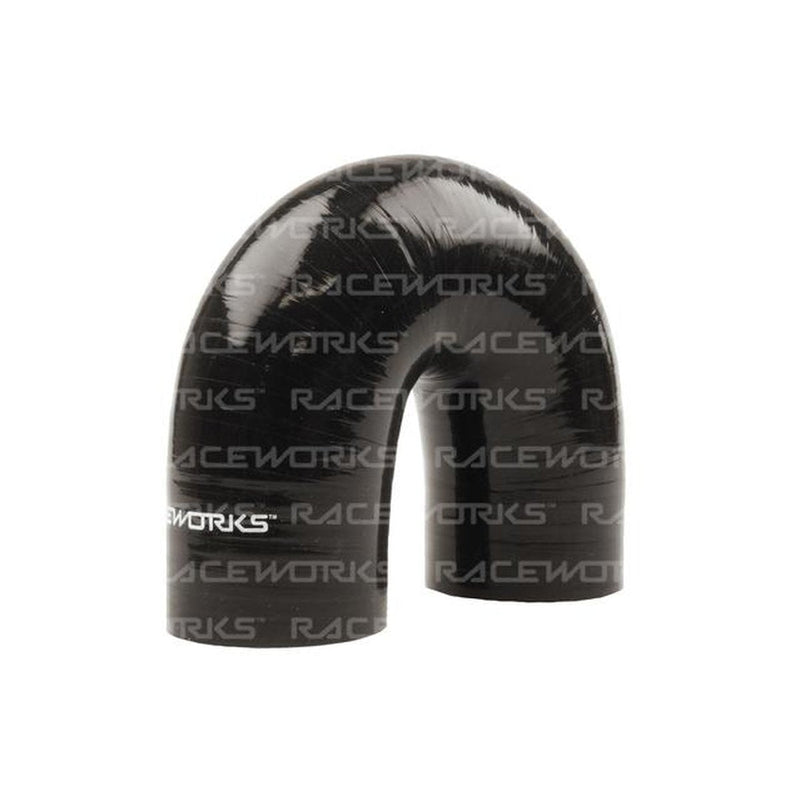 Raceworks Silicone 180 Elbow 3" (76mm) Black
