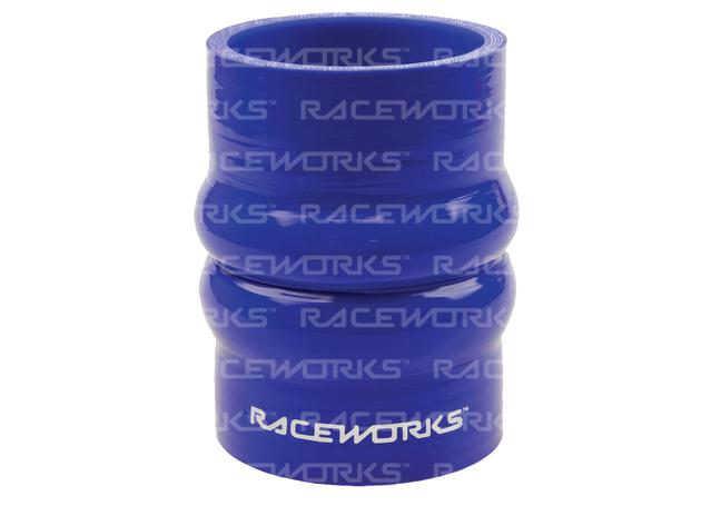 Raceworks Silicone Double Hump Hose 3" (76mm) Blue