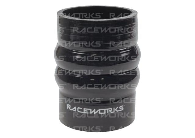 Raceworks Silicone Double Hump Hose 3.25" (82mm) Black