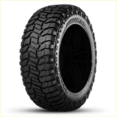 Black rubber off-road radar renegade tire with deep aggressive tread and renegade branding on the sidewall