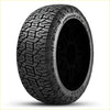 Black rubber radar renegade at pro 265 65 r18 tire with aggressive tread pattern and visible sidewall text