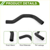 Black rubber radiator coolant hose with smooth curved design and reinforced lining for toyota t100 van 1984-1994