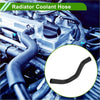 Black rubber radiator coolant hose with curved design for toyota t100 van 1984-1994 2 x hoses set