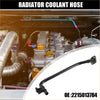 Black radiator coolant hose for toyota tacoma 2005-2011 with reinforced fittings and flexible rubber body