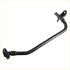 Black plastic radiator coolant hose with curved design and threaded connectors for toyota tacoma 2005-2011 2.7l at 2wd