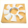Radiator cooling fan blade for nissan urvan e24 caravan homy dx 4wd white plastic blades with metallic hub