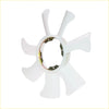 White plastic radiator cooling fan blade with metallic hub for nissan d22 np300 terrano 1997-2014