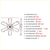 Seven-bladed metallic radiator cooling fan with precise engineering for strong airflow on nissan datsun 720 king cab
