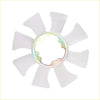 White plastic radiator cooling fan blade with metallic hub for Nissan Datsun 720 Ute King Cab 1980-1986