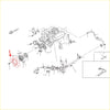 Red fan blade assembly for radiator cooling fan made of durable plastic for nissan datsun 720 ute z24 1983-1986