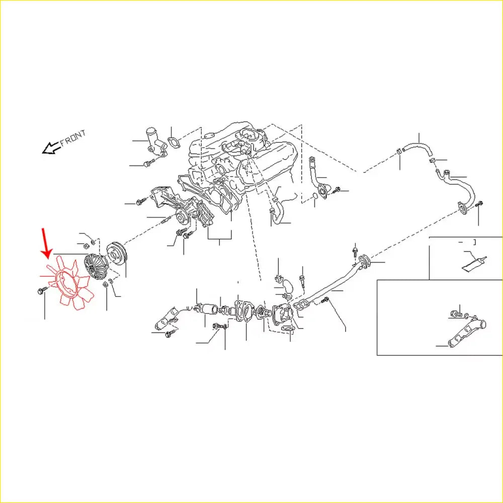 Radiator Cooling Fan for Nissan Datsun 720 Ute Z24 1983-1986