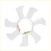 White plastic radiator cooling fan blade with metallic hub for Nissan Navara d21 pathfinder wd21 td27t