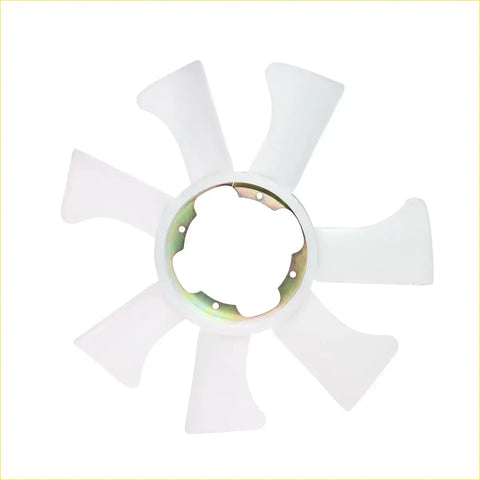 White plastic radiator cooling fan blade with metallic hub for Nissan Safari Patrol Y60 FD Maverick TB42S