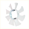 White plastic radiator cooling fan blade with metallic hub for nissan urvan e24 caravan homy qd32 1993-2001
