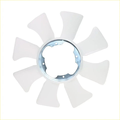 White plastic radiator cooling fan blade with metallic hub for nissan urvan e24 caravan homy qd32 1993-2001