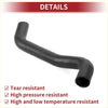 Black rubber radiator hose with ribbed texture and reinforced ends for 2.4L Toyota Solara 2004-2008
