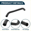 Black rubber radiator hose with curved design for toyota crown 2010-2012 2 x lower hoses back side view