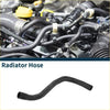 Black rubber radiator hose with smooth flexible curve and reinforced ends for toyota land cruiser 2007
