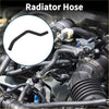 Black rubber radiator hose with curved design installed in engine bay for toyota land cruiser 2012-2016 lower hose