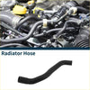 Black rubber radiator hose with smooth flexible curve and reinforced ends for toyota land cruiser 2019