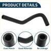 Black rubber radiator hose for toyota prado 2010-2019 with reinforced inner lining and smooth curved design