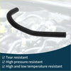 Black rubber radiator hose curved design for Toyota Prado 2010-2019 heating water pipe visible from back side
