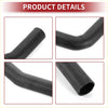 Black rubber radiator hose with ribbed texture and curved design for Toyota Previa 2.4L 1991-1995