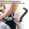 Black rubber radiator hose with 90 degree bend being installed on toyota previa 2.4l engine 1991-1995