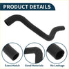 Black rubber radiator hose with reinforced ends and smooth flexible tubing for toyota rav4 2020-2024