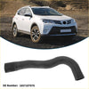 Black rubber radiator hose with curved design and molded ends for 2013 toyota rav4 cvt 4wd 2.0l