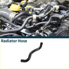 Black rubber radiator hose with smooth flexible curve and reinforced ends for toyota reiz 2006-2007 engine cooling system
