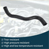 Black rubber radiator hose with curved design for Toyota Reiz 2006-2007 set of 2 coolant hoses
