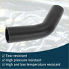 Black rubber radiator hose with smooth flexible bend for toyota reiz 3.0v premium 2005 coolant system