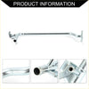Silver metallic radiator hose for toyota tacoma 2005-2023 with curved design and durable metal construction visible from back side