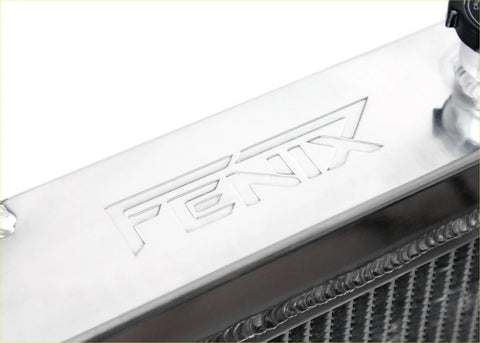 Silver aluminum radiator with fenix engraving for radiator hose kit holden rodeo tf 2.2l 2.8l diesel 1988-1998