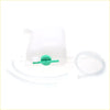 White plastic radiator overflow tank with green cap and tube for nissan datsun d21 navara ute 1986-1997