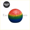 Rainbow gear shift knob ball with glossy spherical design in vibrant rainbow colors for smooth car gear changes