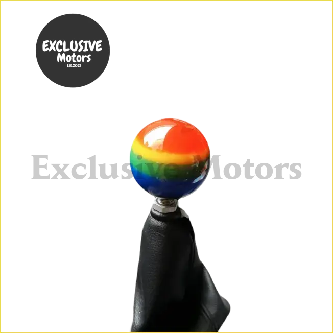 Rainbow Gear Shift Knob Ball - Interior Accessories