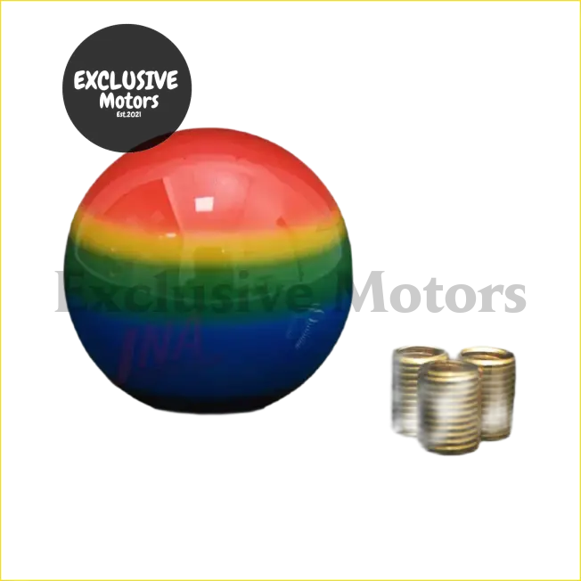 Rainbow Gear Shift Knob Ball - Interior Accessories